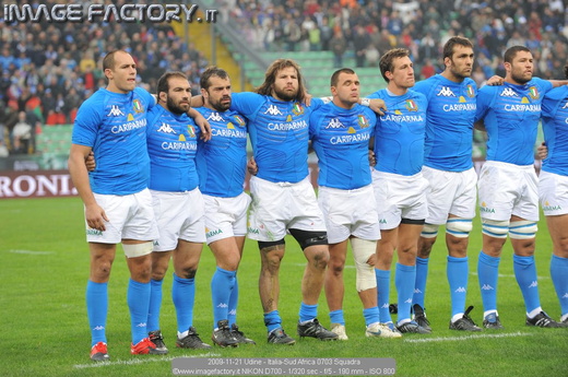 2009-11-21 Udine - Italia-Sud Africa 0703 Squadra